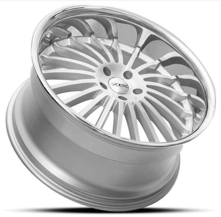 20" XIX x59 Wheels Silver Brushed Stainless Steel Lip