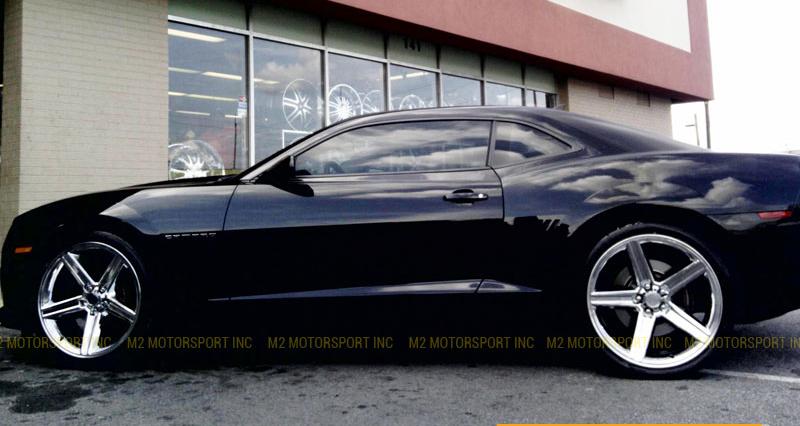 20" IROC Rims Wheels Black Machine