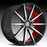 20" 22" Scarlet SW2 Wheels Black Machined W/ Red Inner