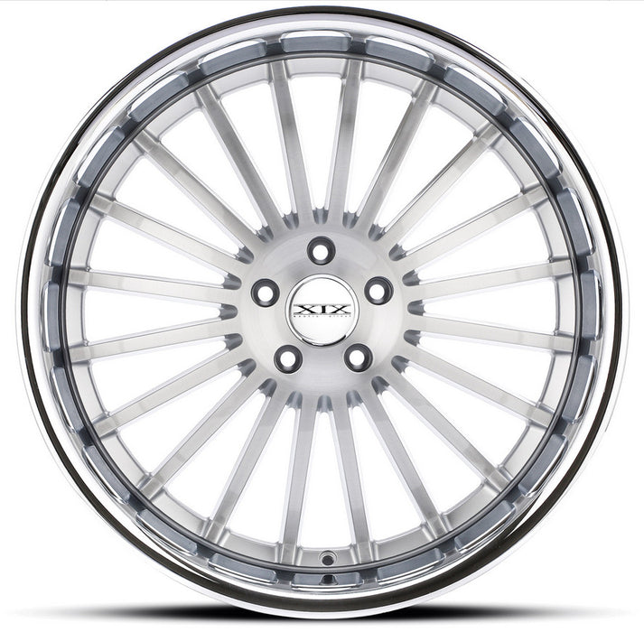 20" XIX x59 Wheels Silver Brushed Stainless Steel Lip