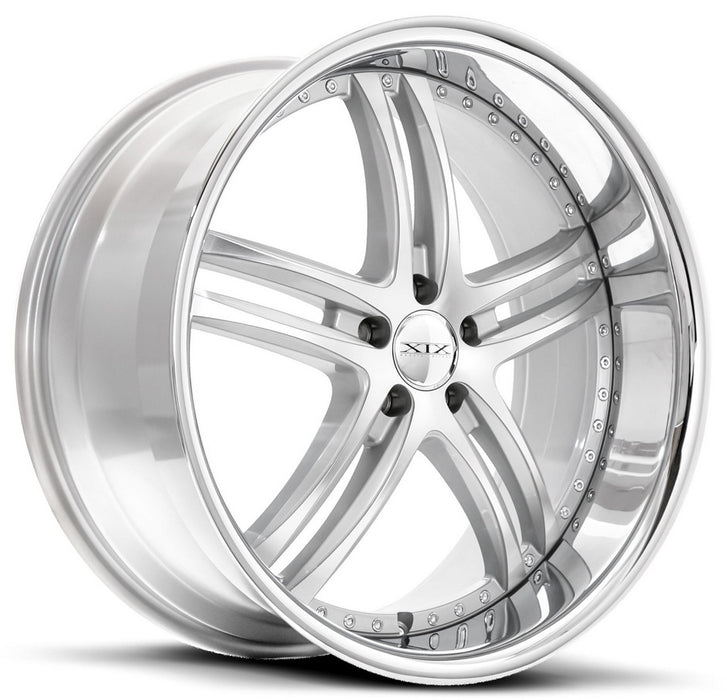 24" XIX x15 Wheels Silver Machined with SS Lip